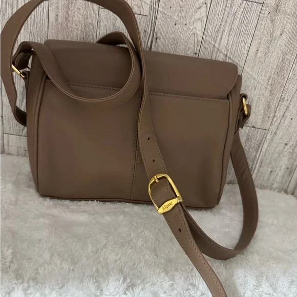 Aigner Tan Leather Shoulder Bag - Picture 6 of 13
